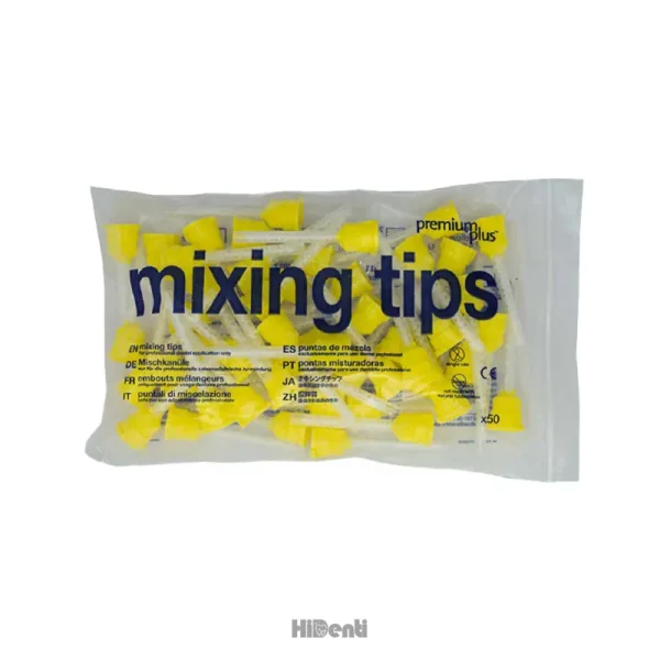 میکسینگ تیپ زرد Mixing Tips بسته 50 عددی