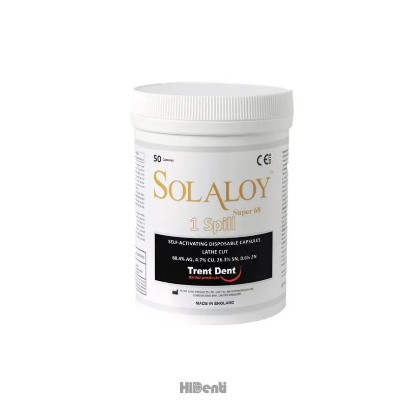solaloy super 68 1 spill hidenti آمالگام کپسولی 50 عددی سولالوی سوپر 68