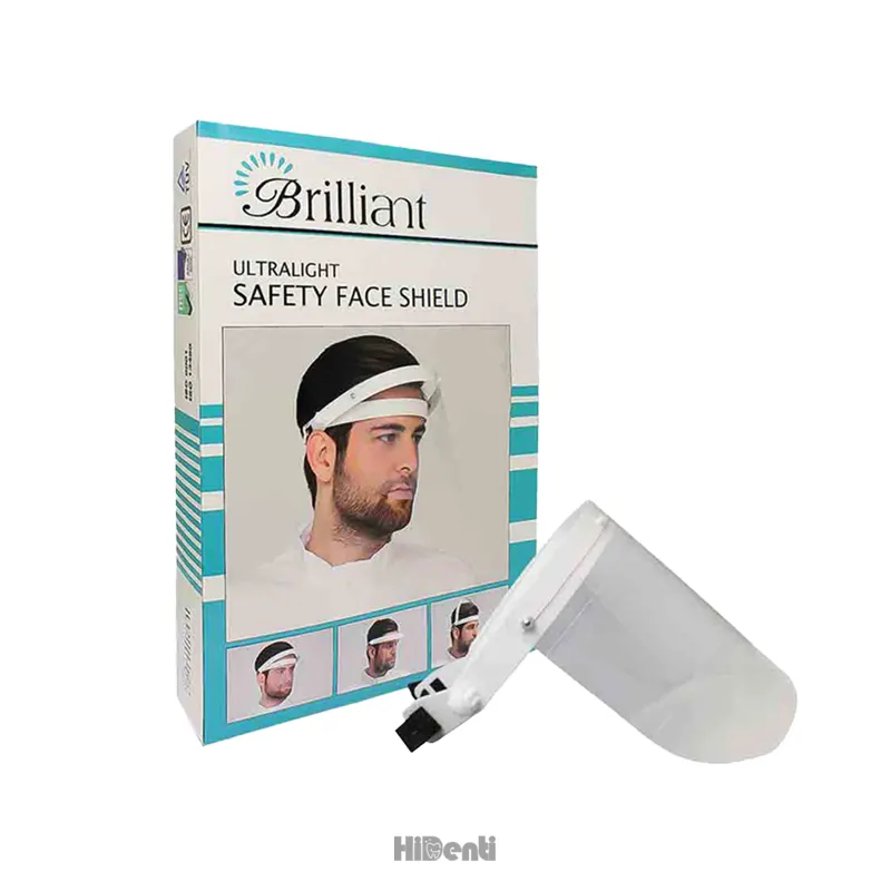ultralight safety face shield شیلد محافظ کلاهی متحرک Brilliant Face Shield